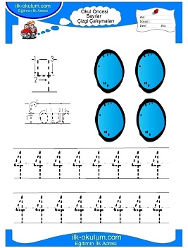 Çocuklar İçin Çizgi Çalışma Sayfaları 